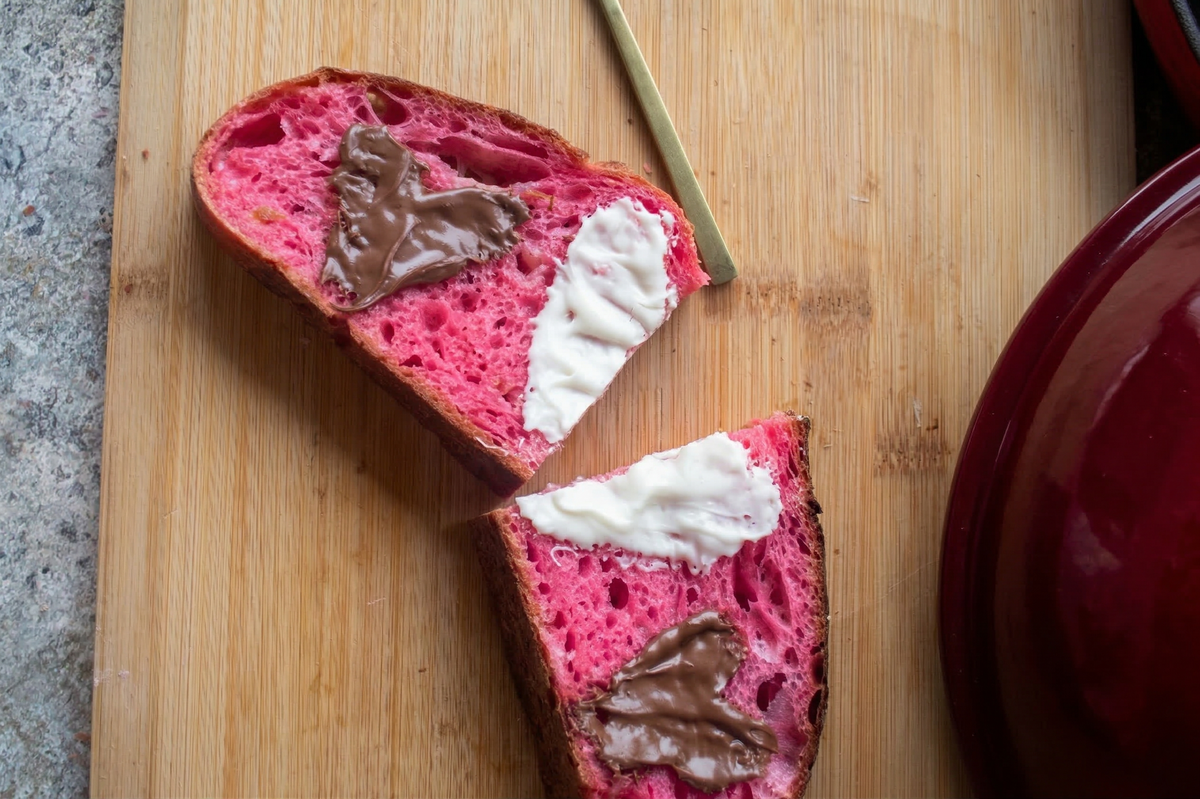 Pink and White Chocolate Valentine's Day Bread