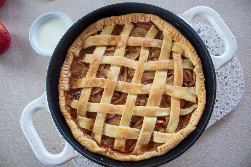 Rustic Dutch Oven Apple Pie