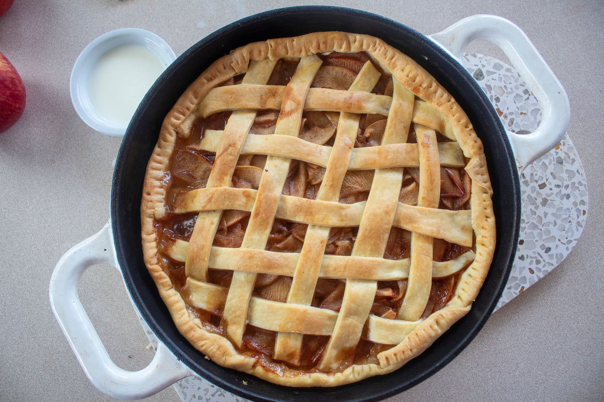 Rustic Dutch Oven Apple Pie
