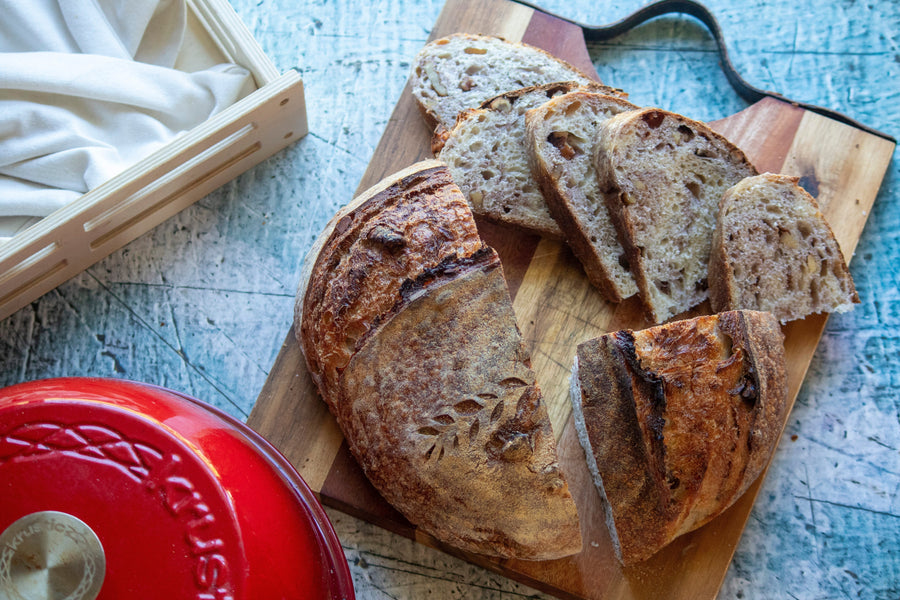 Maple Walnut Sourdough Hearth Loaf