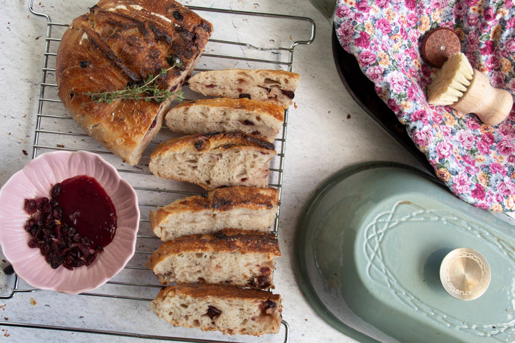 Cranberry Dark Chocolate Sourdough Loaf
