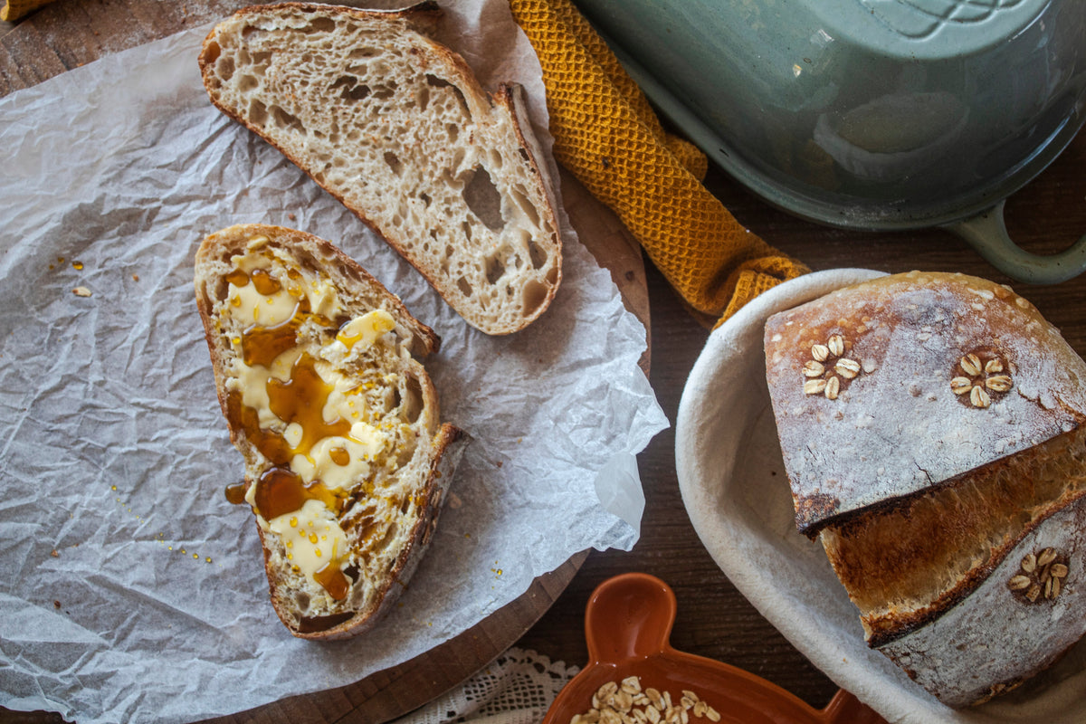 Golden Honey Oat Sourdough