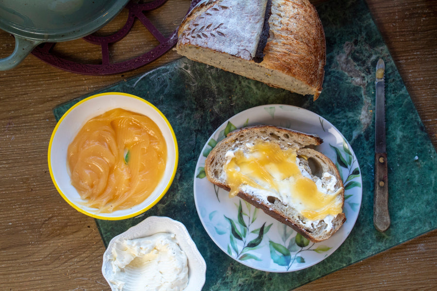 Lemon Poppy Seed Sourdough Loaf