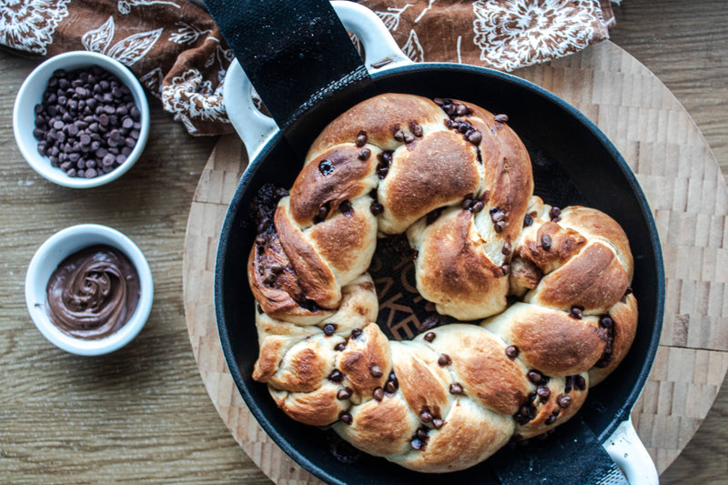 Chocolate Hazelnut Heart Braid