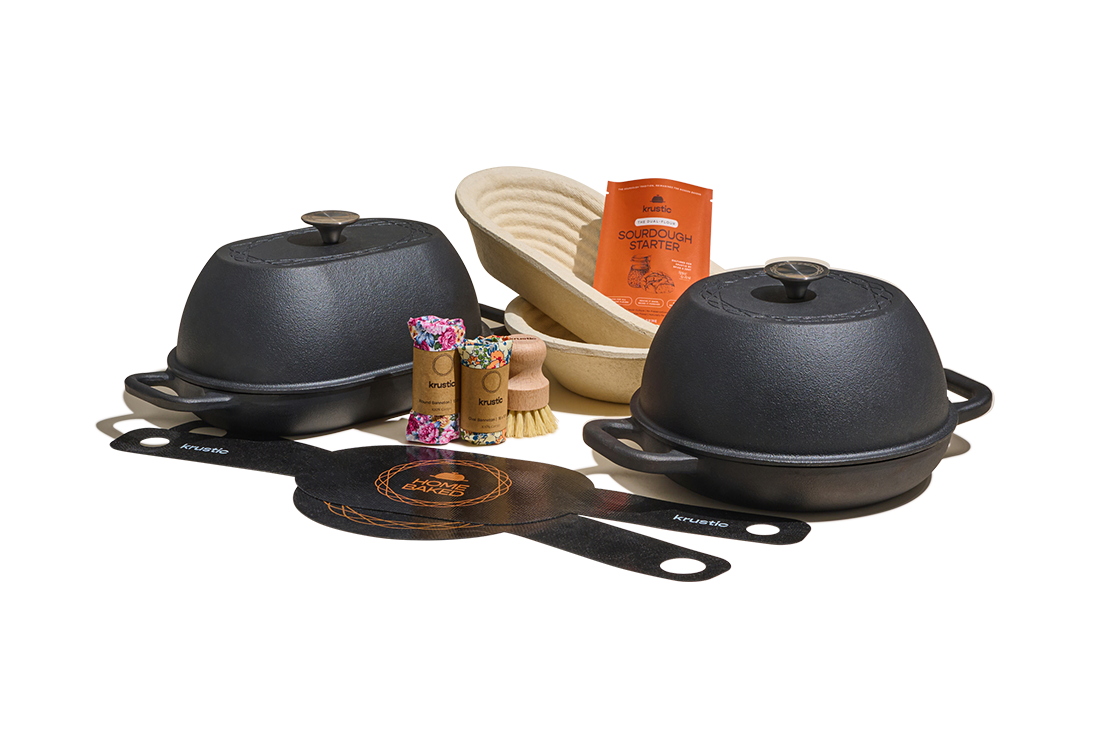 Artisan Bread in Cast Iron Pan