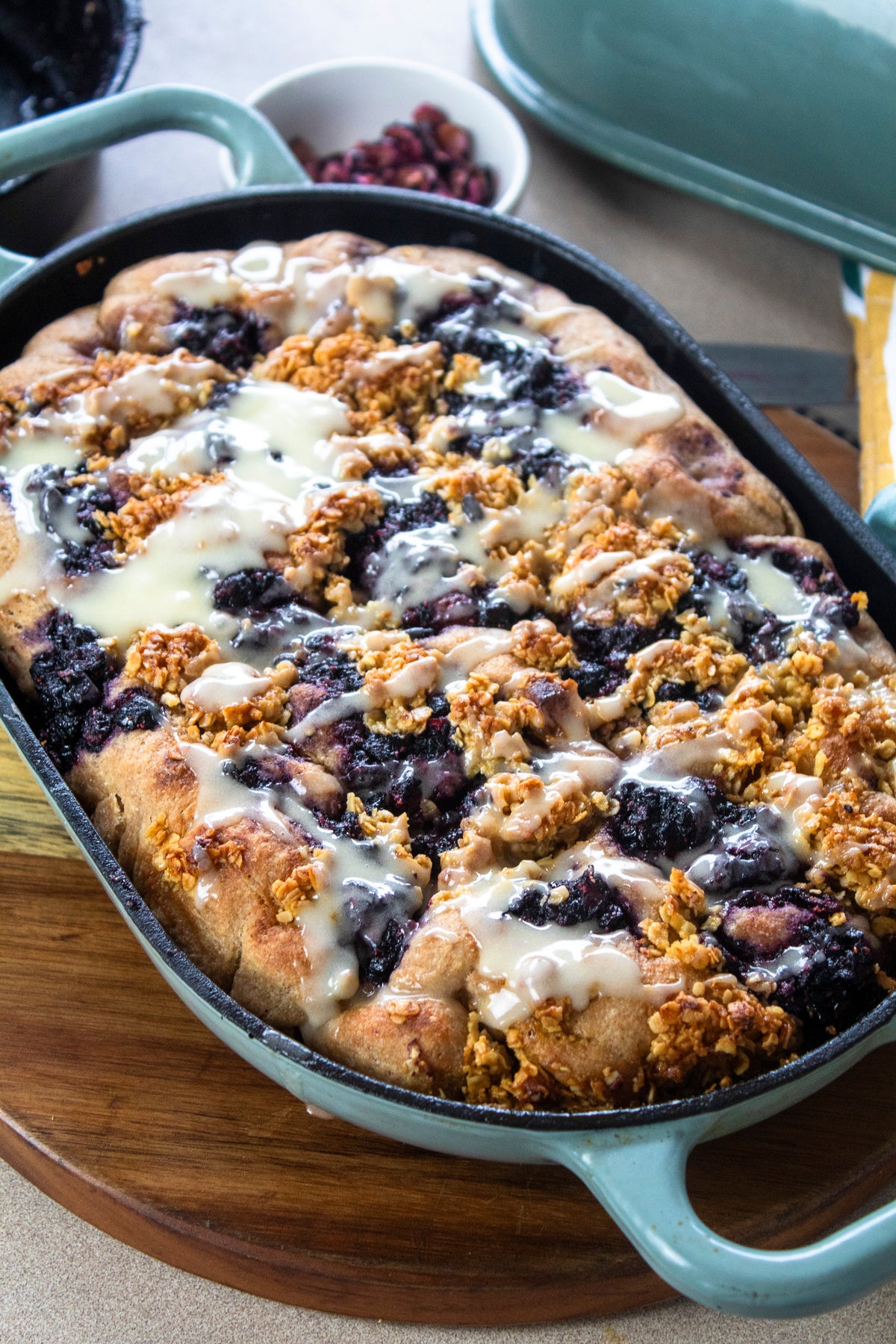 Blueberry Crumble Sourdough Focaccia