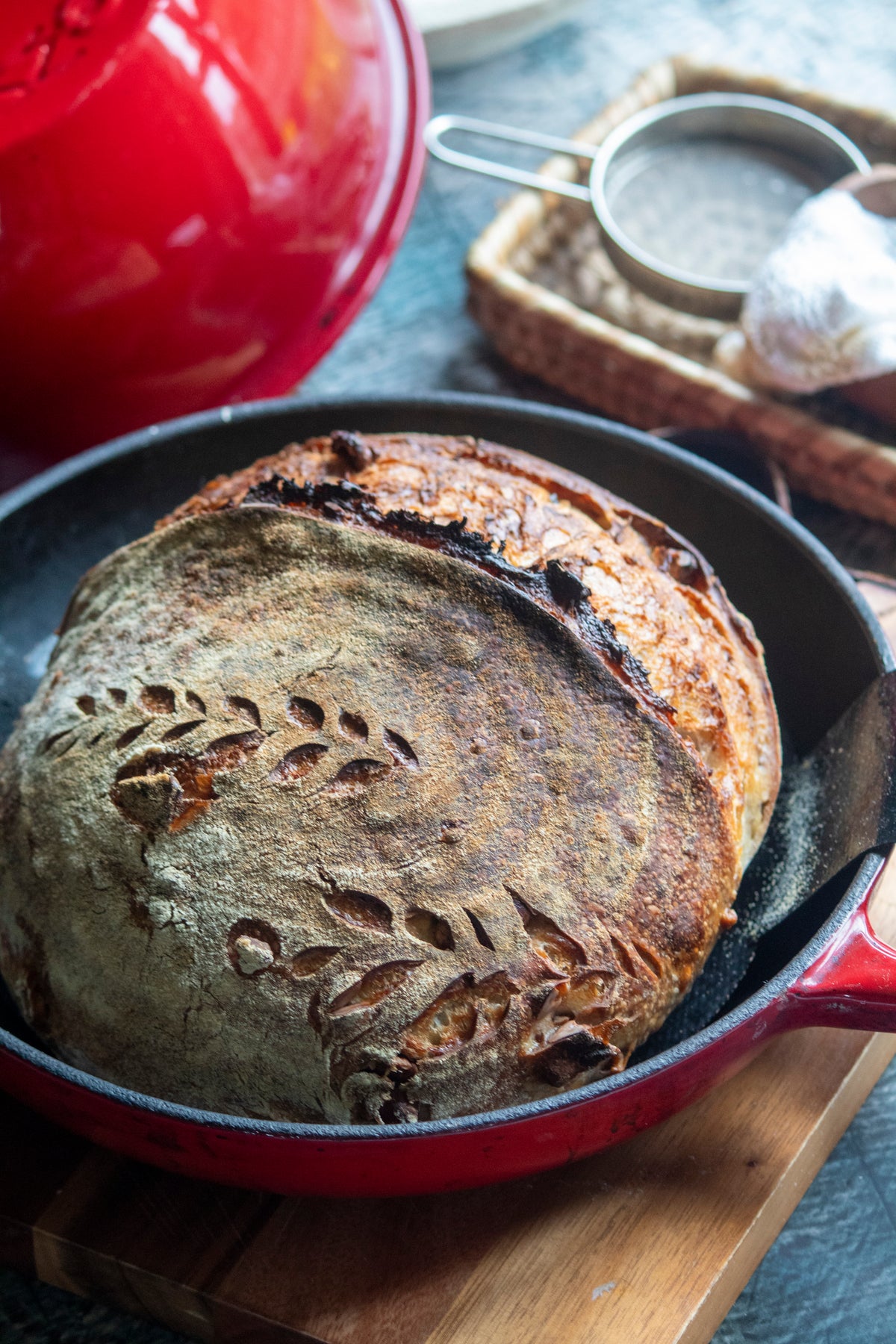 Maple Walnut Sourdough Hearth Loaf