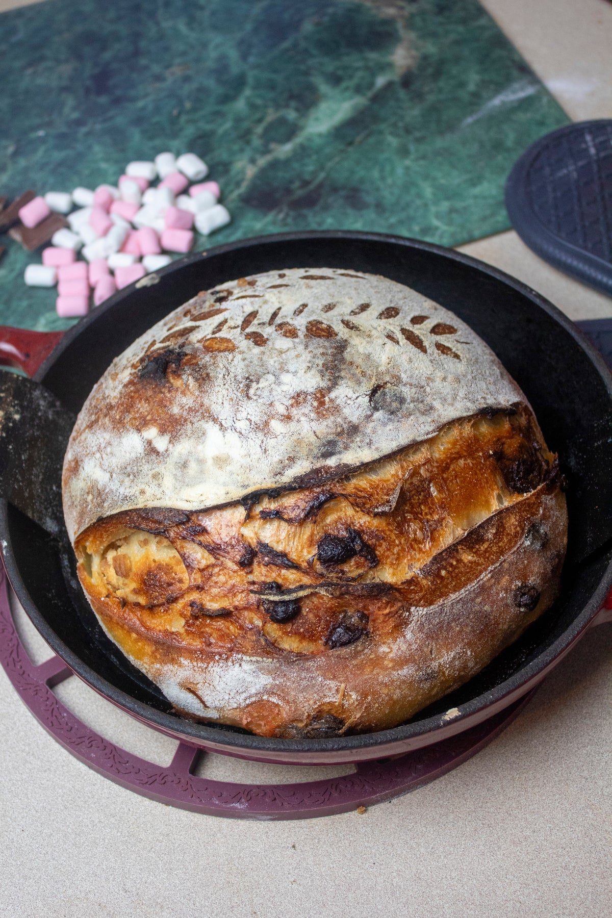 Campfire S’Mores Sourdough Loaf