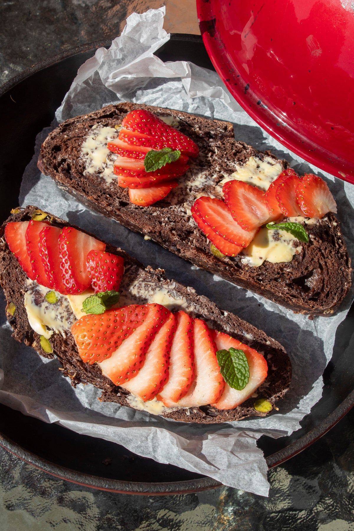 Chocolate Pistachio Coconut Sourdough