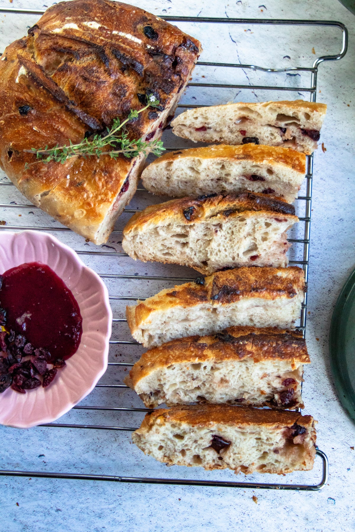 Cranberry Dark Chocolate Sourdough Loaf
