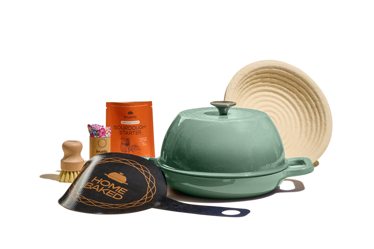 Artisan Bread in Cast Iron Pan