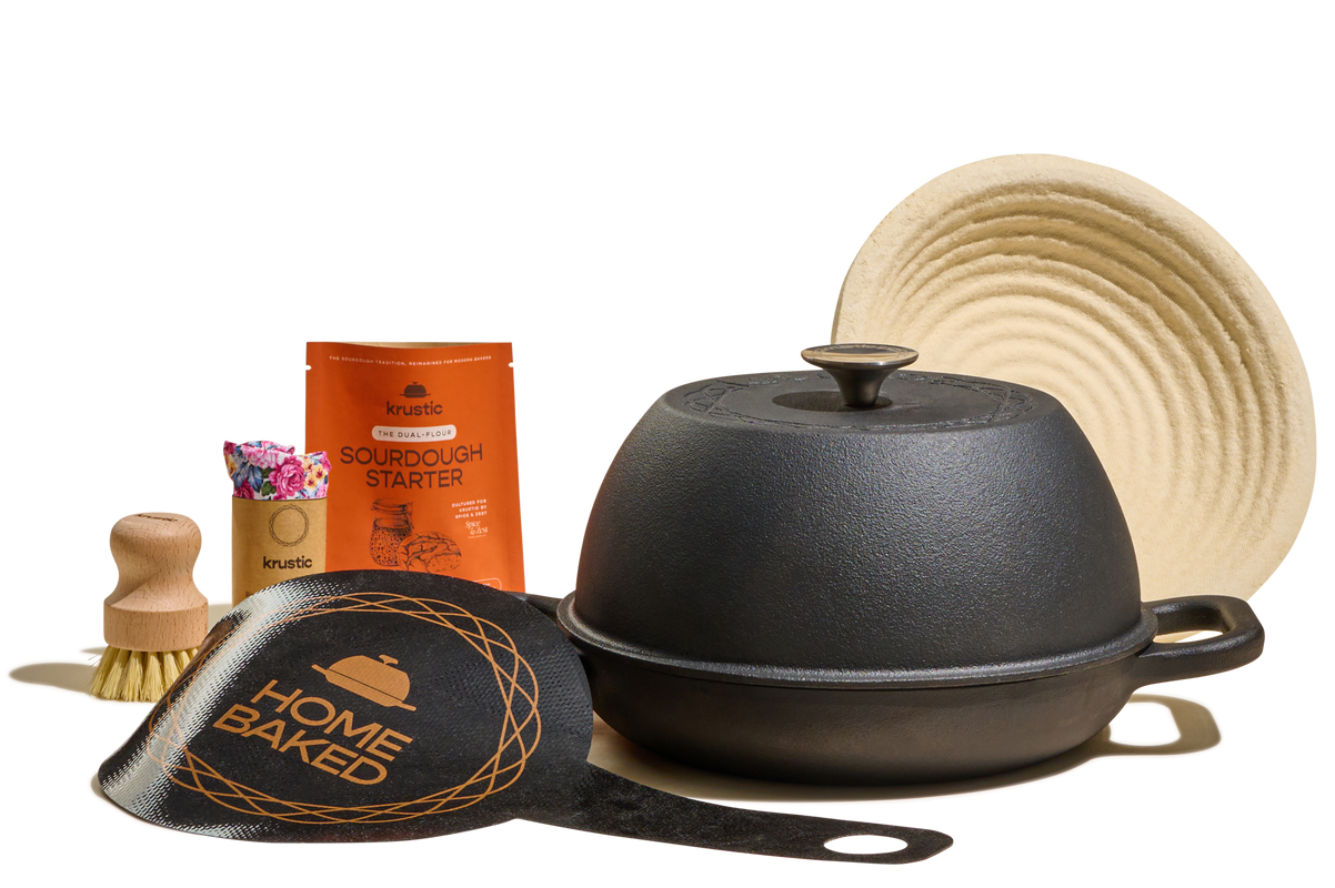 Artisan Bread in Cast Iron Pan