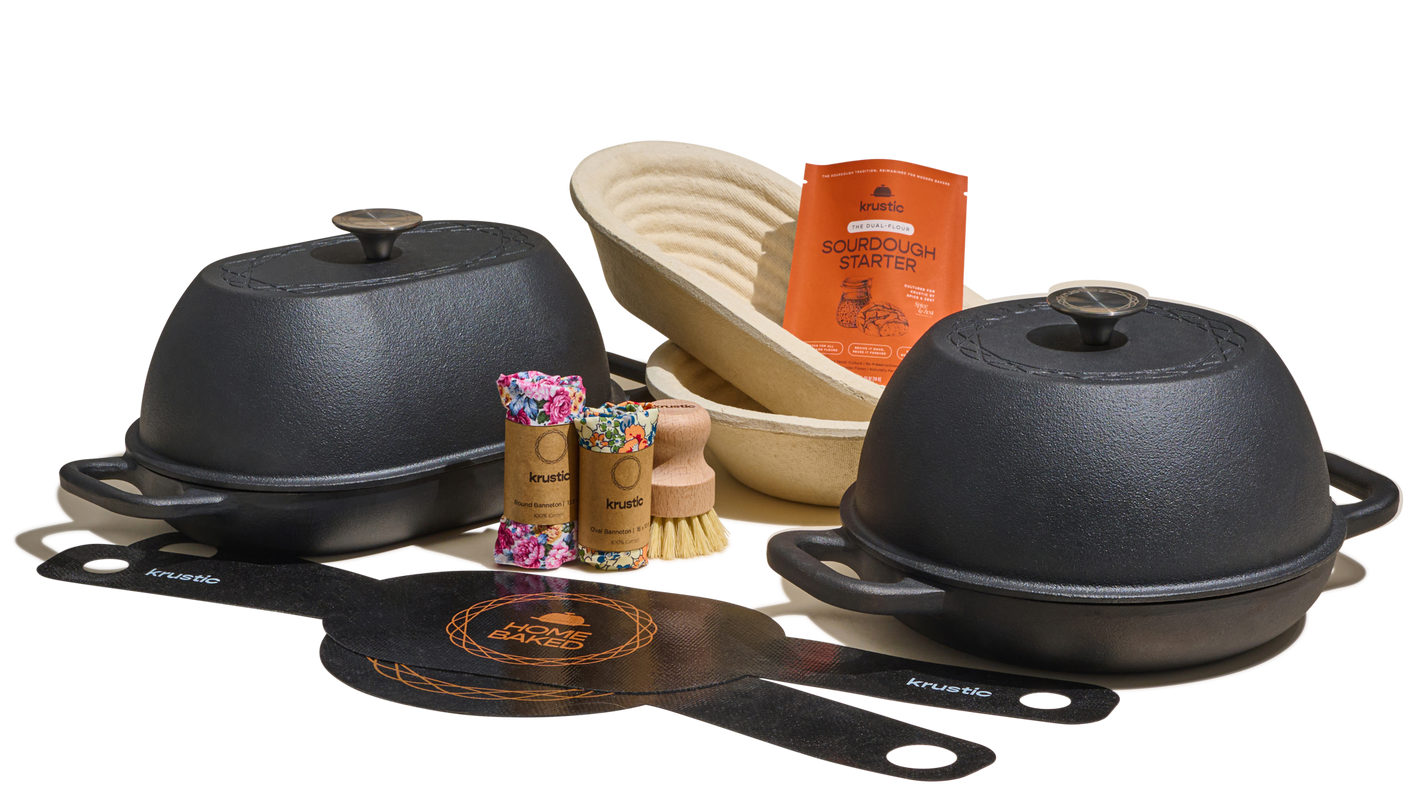 Artisan Bread in Cast Iron Pan