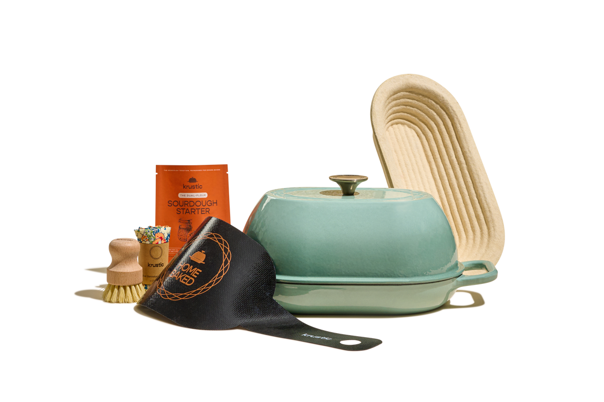 Artisan Bread in Cast Iron Pan