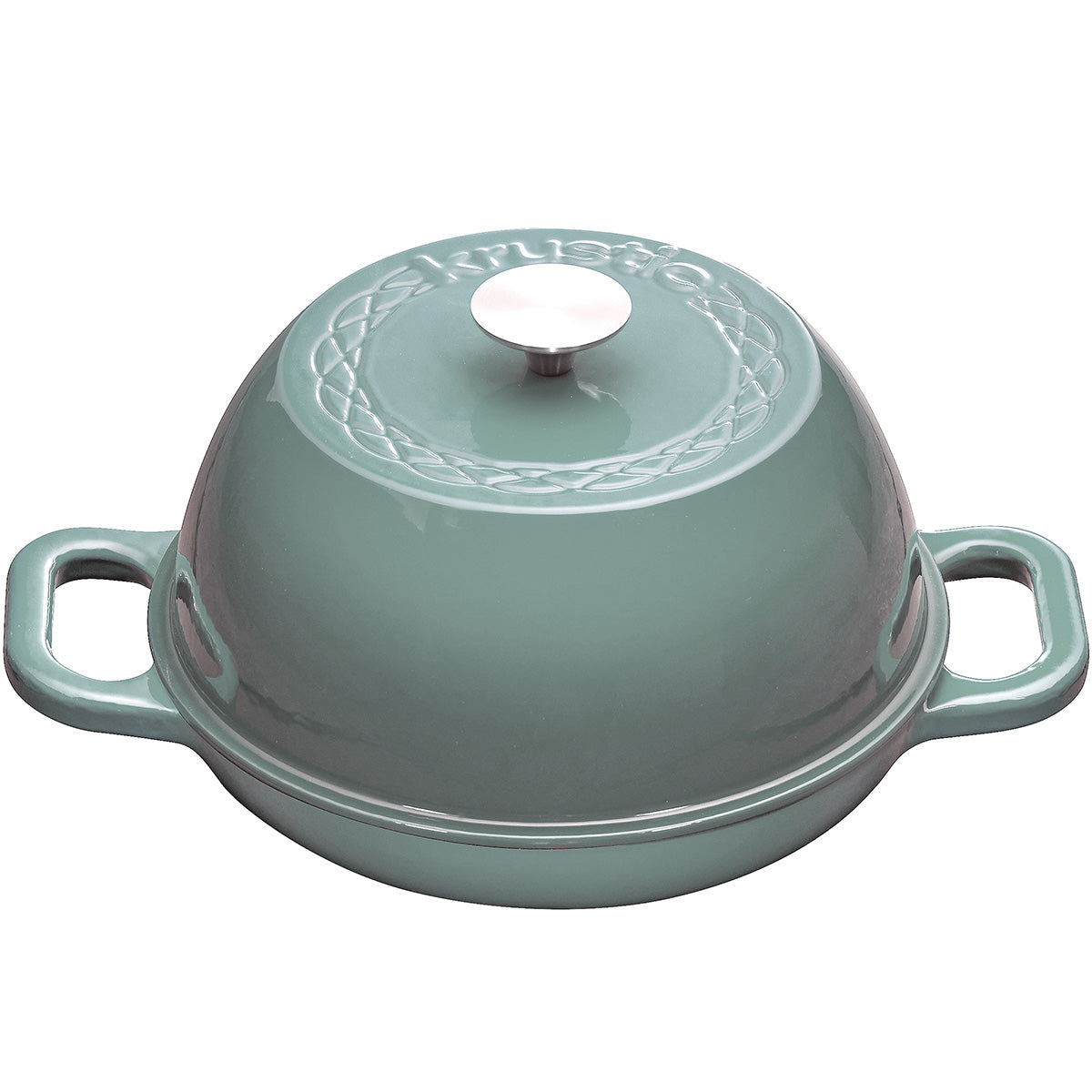 Krustic 6 QT Round Enameled Cast Iron Dutch Oven